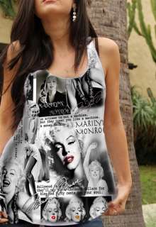 DAMO Marilyn Monroe Tank Top Sublimation with Stone  