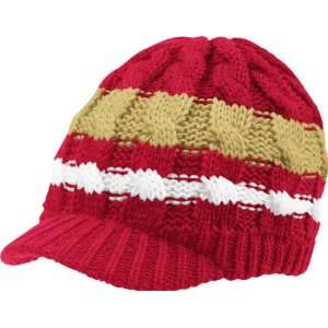   : San Francisco 49ers Womens Cable Visor Knit Hat: Sports & Outdoors