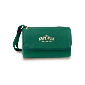  Cal Poly Mustangs Blanket Tote (Hunter Green) Sports 