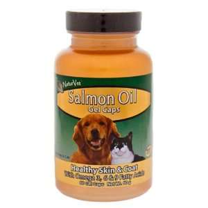  Salmon Oil Gel Caps   120 count: Pet Supplies