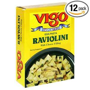 Vigo Raviolini, 7 Ounce Bags (Pack of 12):  Grocery 