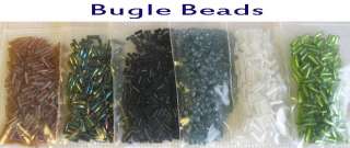   5mm. to 5mm. Seed Beads. 3mm. Hex Cut, 4mm. to 6mm. Bugle Beads