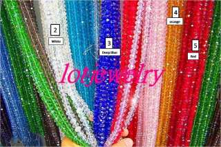 wholesale lots 54strs 10 colors 8mm crystal loose beads Bes022  