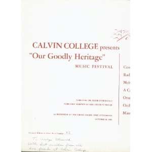   Calvin Concert Band, Calcin Radio Choir Calvin College Calvin