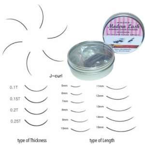  Modern Lash EyeLash Extensions J   Curl Lashes .15mm Thick 