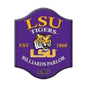 LSU Tigers Vintage Style Game Room Sign:  Sports & Outdoors