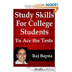 Study Skills for College Students: Raj Bapna:  Kindle Store