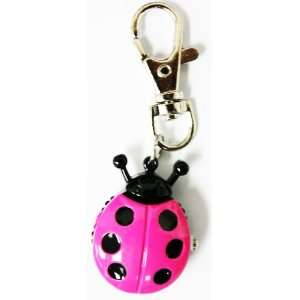  Pink Ladybug Charm Watch   Keychain Watch Toys & Games