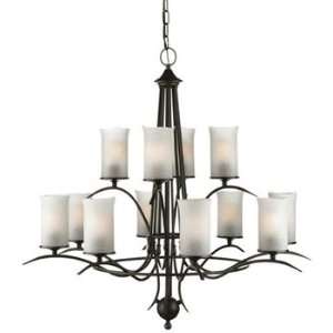  Forecast F1481 33 Candle   Twelve Light Chandelier, Wrought Iron 