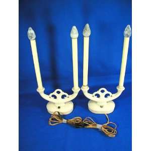  Aladdin Alacite Candelabras   Pair