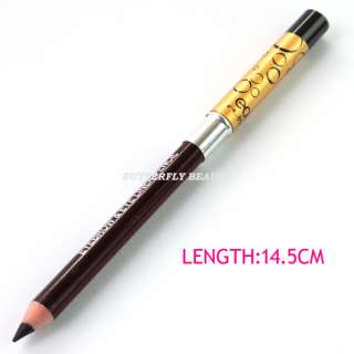 2pcs black Makeup cosmetic eyeliner eyebrow pencil brush Tool 