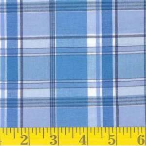  45 Wide Stretch Yarn dyed Shirting Blues Fabric By The 