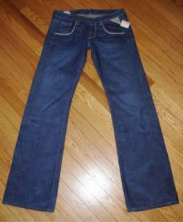 NWT Womens REPLAY WV515 Jeans 100% Cotton Low Rise Slight Flare 28 x 