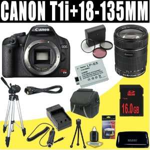  Rebel T1i 15.1 MP CMOS Digital SLR Camera Body + Canon EF S 18 135mm 