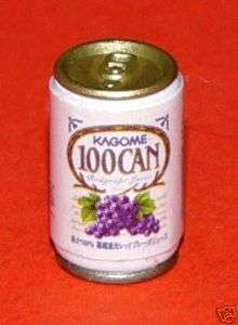 Can of Kagome Brand Grape Juice   Japanese Miniatures  