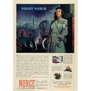   Appliances Fridge Night Watch   Original Print Ad