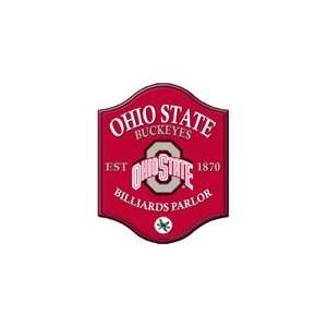  Ohio State Pub Style Billiard Parlor Sign 18W x 14L 