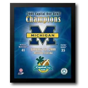  Michigan 2007 Capital One Bowl Champions Composite 12x14 