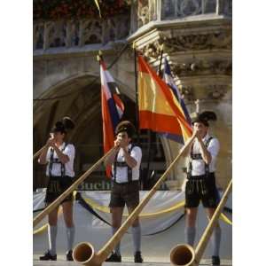 Celebration of Oktoberfest, Band in Munich, Germany Photographic 