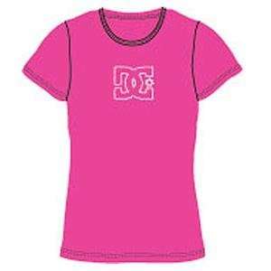  DC Womens Strand T Shirt   Large/Crazy Pink: Automotive
