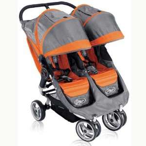  Baby Jogger City Mini Double   Orange/grey Baby