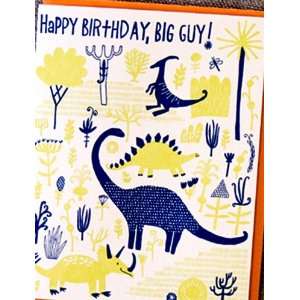  julia rothman dinosaur birthday letterpress greeting card 