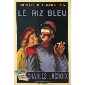  LE RIZ BLEU CIGAR PAPIER PAPER CIGARETTES CHARLES LACROIX 