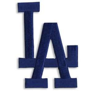 Los Angeles Dodgers MLB Baseball Team Logo Sleeve Patch   LA in Blue 
