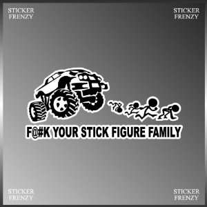 FCK Your Stick Figure Family Funny Design Vinyl Decal Bumper Sticker 5 