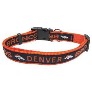  Pets First NFL Denver Broncos Collar, Medium: Pet Supplies
