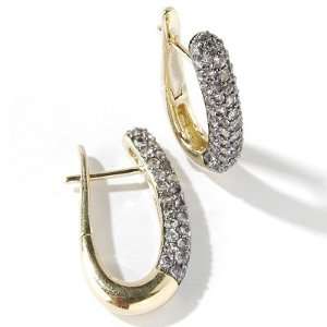  14K Gold Tanzanite Hoop Earrings Jewelry