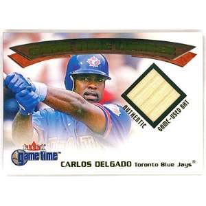 Carlos Delgado 2001 Fleer Game Time Game Time Lumber Game Used Bat