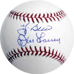 Yogi Berra and Don Larsen Dual Autographed Baseball:  