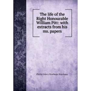  Right Honourable William Pitt: Philip Henry Stanhope Stanhope: Books