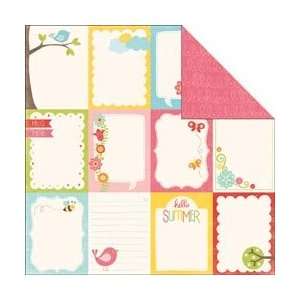 Echo Park Paper Hello Summer Double Sided Cardstock 12X12 Journaling 