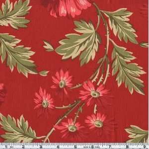  45 Wide Chateaux Rococo Simone Red Fabric By The Yard 