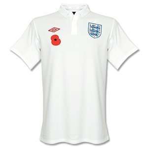  England Home Jersey + Poppy & British Forces Patch