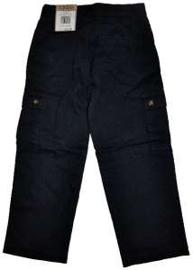 IZOD JEANS Boys Cargo Pants NEW 100% Cotton Gray Blue Khaki Size 6 & 8 