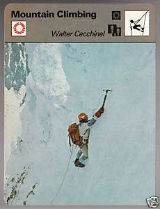 WALTER CECCHINEL Mountain Climbing SPORTSCASTER CARD  