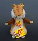 129 STEIFF ORIGINAL GOLDY HAMSTER W/ TAG and BUTTON