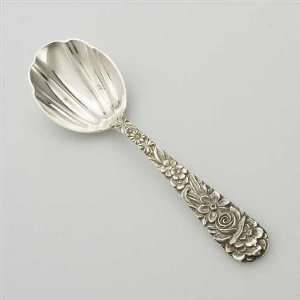  Repousse by Kirk, Sterling Tea Caddy Spoon, S. Kirk & Son 