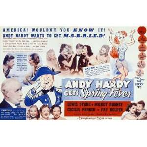 Andy Hardy Gets Spring Fever Poster Movie B 11 x 17 Inches   28cm x 