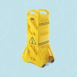 Portable Mobile Safety Barrier in Yellow