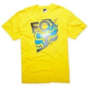  Fox Racing Youth Spliced T Shirt   Youth Large/Yellow 
