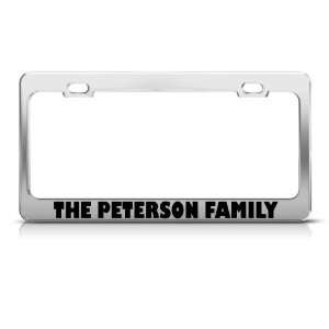  The Peterson Family Funny Metal license plate frame Tag 