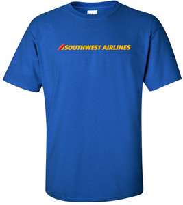 Southwest Airlines Vintage Logo US Airline T Shirt  