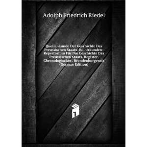   . Brandenburgensis (German Edition) Adolph Friedrich Riedel Books