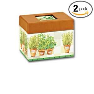  CR Gibson Potted Herbs Recipe File Box (Pack of 2) Health 