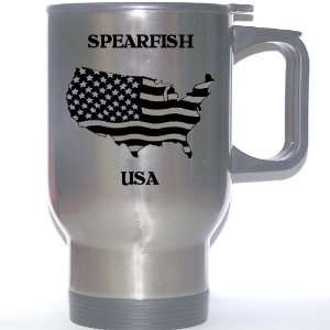  US Flag   Spearfish, South Dakota (SD) Stainless Steel Mug 