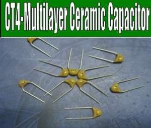 CT4 Multilayer ceramic capacitor 104 100NFX7R5mm 500PCS  